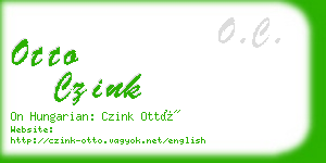 otto czink business card